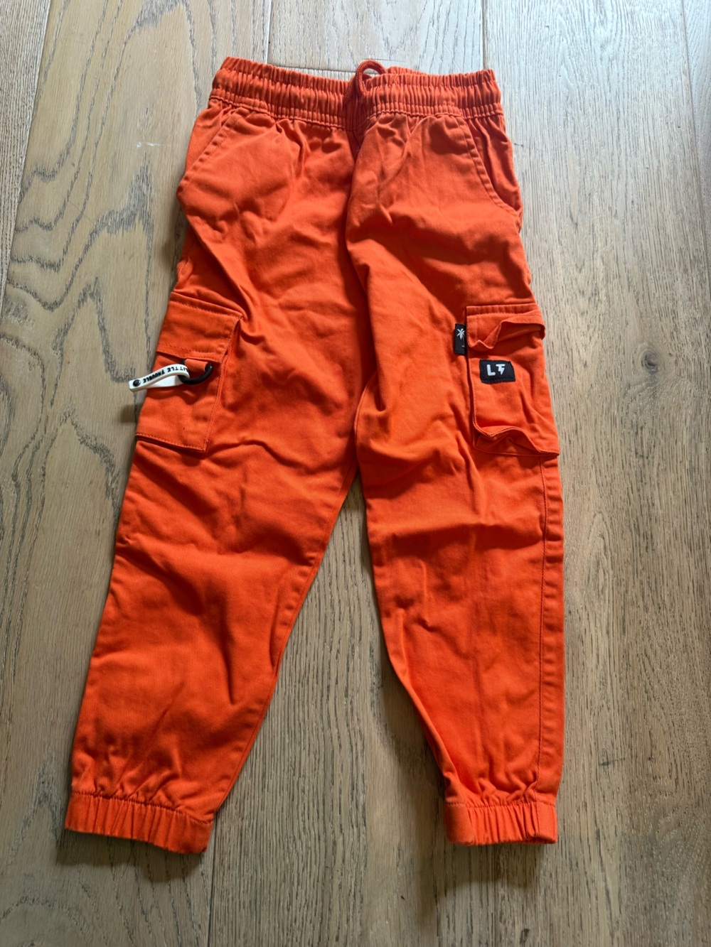 Bright Orange Kids' Cargo Joggers